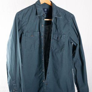 Men's Medium Long Sleeve Snap Gap Shirt
